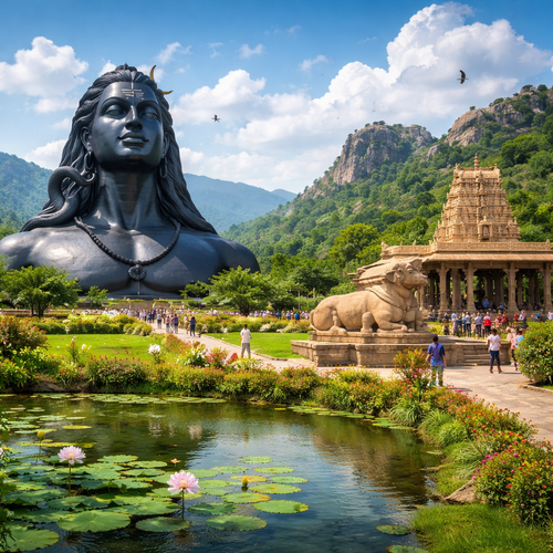 Adiyogi & Lepakshi Temple One Day Trip from Bangalore